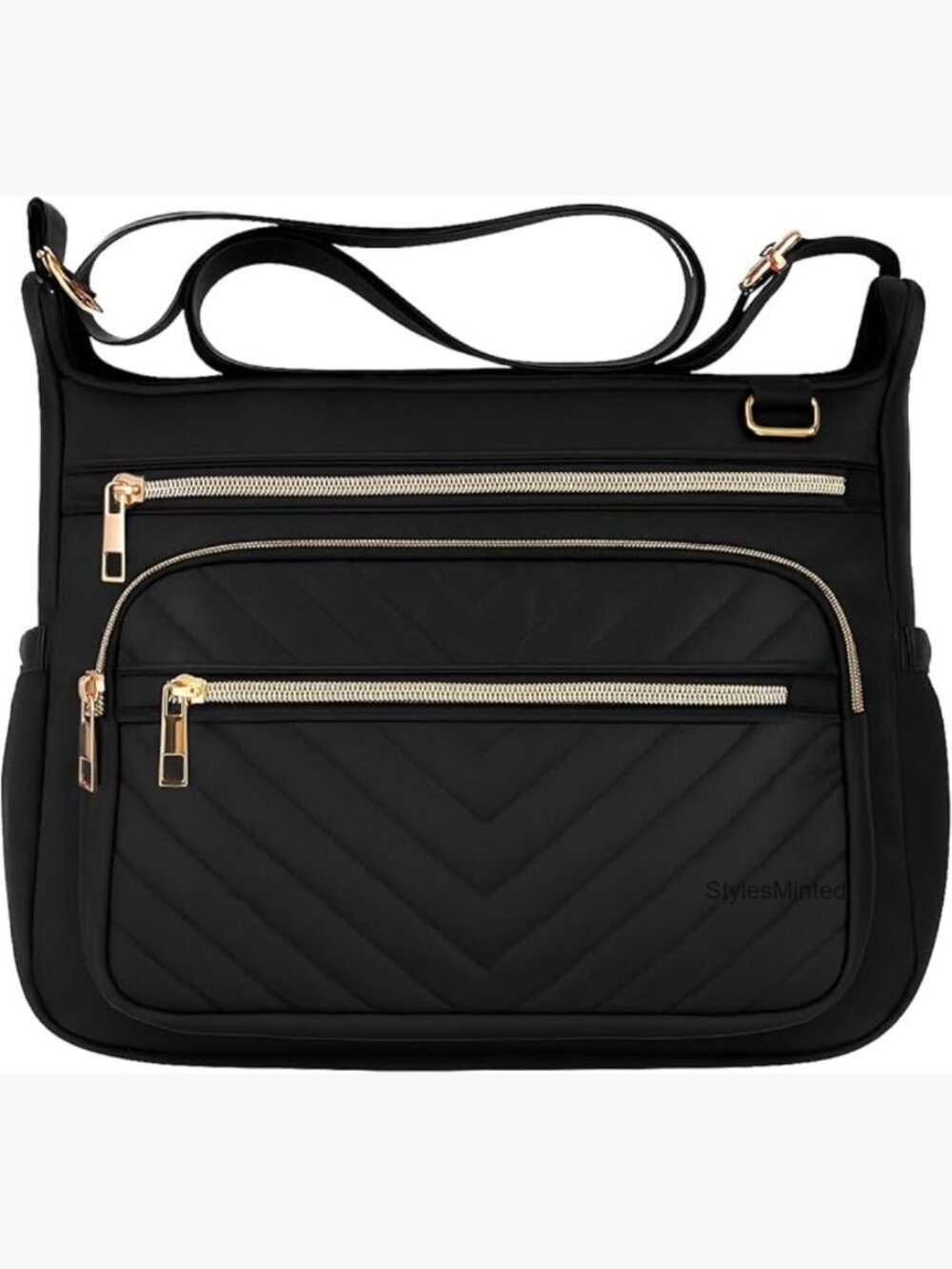 Nylon RFID Anti-Theft Crossbody Purse With Multiple Pockets